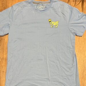 GOAT Light Blue adult Lacrosse Short Sleeve Tee